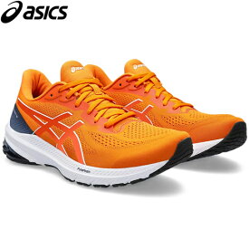 ★5/1-5/12 300円OFFクーポン★ アシックス asics メンズ ランニングシューズ GT-1000 12 ブライトオレンジ/ホワイト 1011B631 800