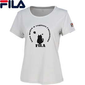 フィラ FILA レディース グラフィックTシャツ グレー VL2702 04