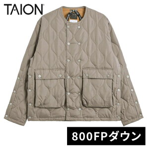 ^CI TAION Y fB[X ~^[ _u _EWPbg MILITARY W BREASTED DOWN JKT TAION-104WBPML-1