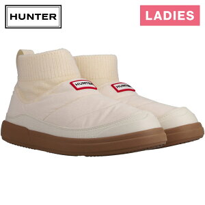 �n���^�[ HUNTER ���f�B�[�X �C��/�A�E�g �j�b�e�B�h �J�t �X���b�p�[ �u�[�c in/out puffer knitted cuff boot WFS2265REN