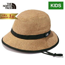 【楽天1位】 ザ・ノース・フェイス ノースフェイス 帽子 キッズ ハイクハット Kids' HIKE Hat ナチュラル/ベージュ NNJ02308 NA 春夏モデル ハット 日よけ アウトドア キャンプ レジャー デイリーユース 麦わら あご紐付き 定番 シンプル おしゃれ かわいい