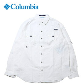 コロンビア Columbia メンズ Tシャツ バハマ II ロングスリーブシャツ BAHAMA II L/S SHIRT ホワイト FM7048 100