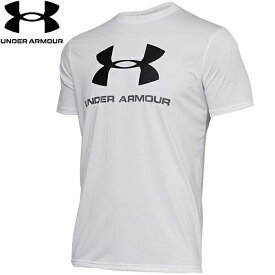 アンダーアーマー UNDER ARMOUR メンズ トレーニングウェア ジャケット テック ビッグロゴ ショートスリーブ Tech Big Logo SS ホワイト 1359132 100