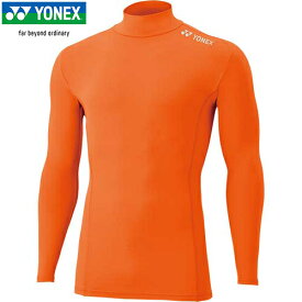 ヨネックス YONEX メンズ レディース テニス アンダーウェア ハイネック 長袖シャツ オレンジ STBF1015 005