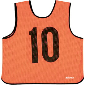 ミカサ MIKASA メンズ レディース ゲームベスト ゲームジャケット レギュラーサイズ 1～15番 蛍光オレンジ GJR2 O