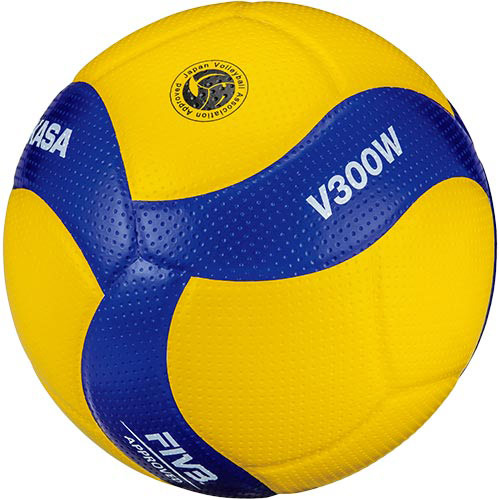 ミカサ MIKASA バレーボール 国際公認球 検定球5号 ブルー イエロー V300W