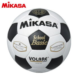 ミカサ MIKASA キッズ サッカーボール 検定球 4号 白/黒 SVC402 SBC