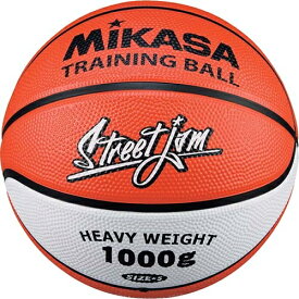 ミカサ MIKASA キッズ バスケットボール バスケット 5号 トレーニング 1kg ゴム オレンジ/白 B5JMTR O