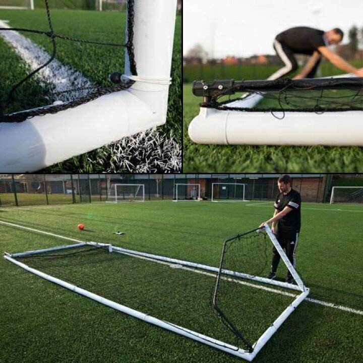 クイックプレイ Quickplay 5m 2m Elite Ke5m サッカー サッカーゴール ポータブル 卒団記念39 660円 室内 少年サッカー8人制サイズ 屋外兼用 組み立て式 計2台セット 直輸入品激安 組み立て式