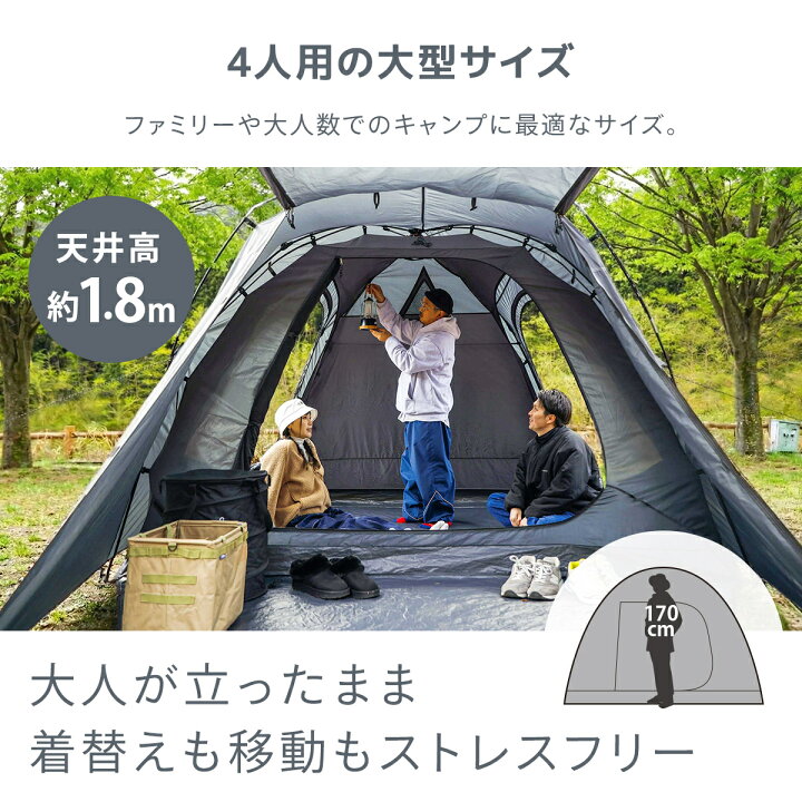 楽天市場】クイックキャンプ QUICKCAMP ダブルウォール キャビン  