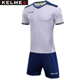 ケルメ KELME キッズ サッカー ウェア シャツ ＆ パンツ セット ホワイト×ロイヤルブルー 3873001 104
