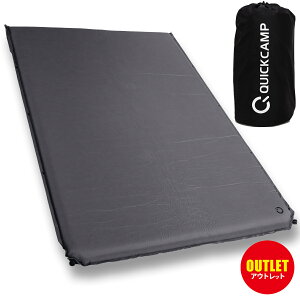 [�󂠂�]�N�C�b�N�L�����v QUICKCAMP �A�E�g�h�A �x�b�h �Ԓ����}�b�g 8cm �_�u�� �O���[ QC-CMD8.0a-T GY