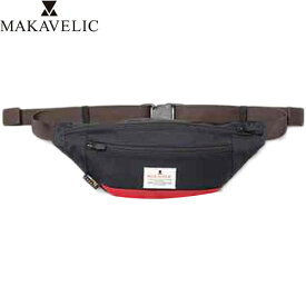 マキャベリック MAKAVELIC ボディバッグ トラックス モノキュラー ウエスト バッグ TRUCKS MONOCULAR WAIST BAG ダークネイビー/レッド 31201-0306