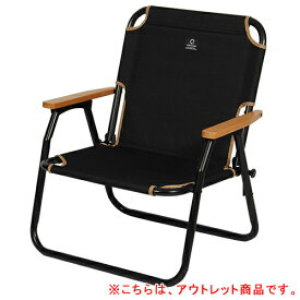[訳あり]折りたたみ 一人掛け ローチェア ブラック QC-ASC60-T BK クイックキャンプ QUICKCAMP