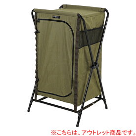 [訳あり]クイックキャンプ QUICKCAMP オープンラック 三段ラック 折りたたみシェルフ 収納 カーキ QC-SF-T KH