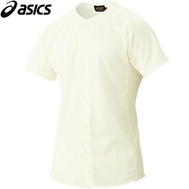 アシックス asics メンズ 野球ウェア ユニフォームシャツ ゴールドステージ スクールゲームシャツ オフホワイト BAS001 02