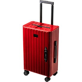 アンドフラット ＆．FLAT スーツケース 折り畳めるキャリーケース コンパクトキャリーケース メタリック COMPACT CARRY CASE METALIC レッド FL14-4-00001