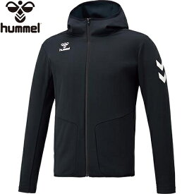 ヒュンメル hummel メンズ レディース サッカーウェア ジャケット トレーニングジップアップフーディー ブラック HAT2096 90