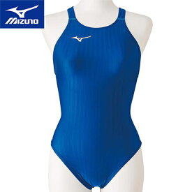 ミズノ MIZUNO レディース フィットネス水着 競泳用ミディアムカット レースオープンバック ブルー N2MA0223 27