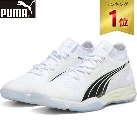 【楽天1位】 ★セールsale 20％OFF★ プーマ PUMA メンズ レディース ハンドボールシューズ エリミネイト ニトロ SQD ホワイト/ブラック/グレー 107294 03