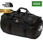 【楽天1位】ザ・ノース・フェイス ノースフェイス キッズ バッグ ナイロンダッフル50 K Nylon Duffel 50 ブラック NMJ72352 THE NORTH FACE 子供用 ボストンバッグ 旅行 トラベル 修学旅行 ダッフルバッグ