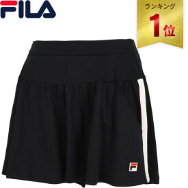 【楽天1位】 ★セールsale 17～24％OFF★ フィラ FILA レディース テニスウェア ゲームパンツ キュロットパンツ ブラック VL2700 08