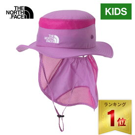 【楽天1位】 ザ・ノース・フェイス ノースフェイス 帽子 キッズ サンシールドハット Kids Sunshield Hat バイオレットクロッカス NNJ02316 VC