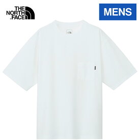 ザ・ノース・フェイス ノースフェイス メンズ 半袖Tシャツ ショートスリーブエアリーポケットティー S/S Airy Pocket Tee ホワイト/ブラック/スプルースグリーン NT12447