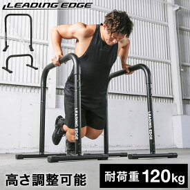 【楽天1位】2WAY ディップスタンド ブラック LE-DS800 リーディングエッジ LEADING EDGE 筋トレ 上腕三頭筋 上腕二頭筋 大胸筋 三角筋