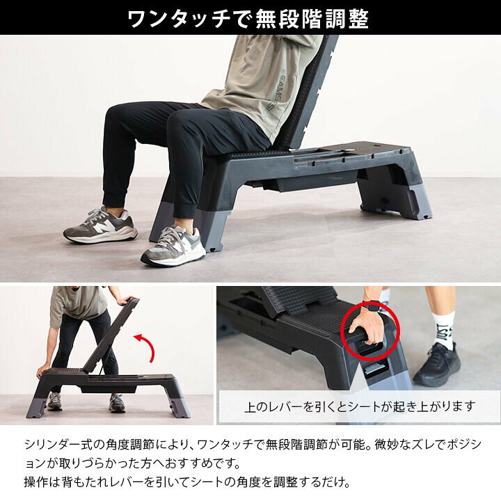 楽天市場】トレーニングベンチ マルチファンクションベンチ ブラック  