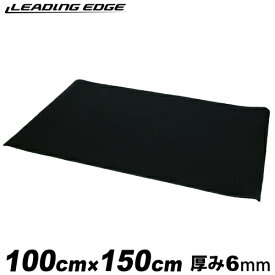 LEADING EDGE リーディングエッジ トレーニング用 フロアマット 150cm×100cm ブラック ESMT-150 BK
