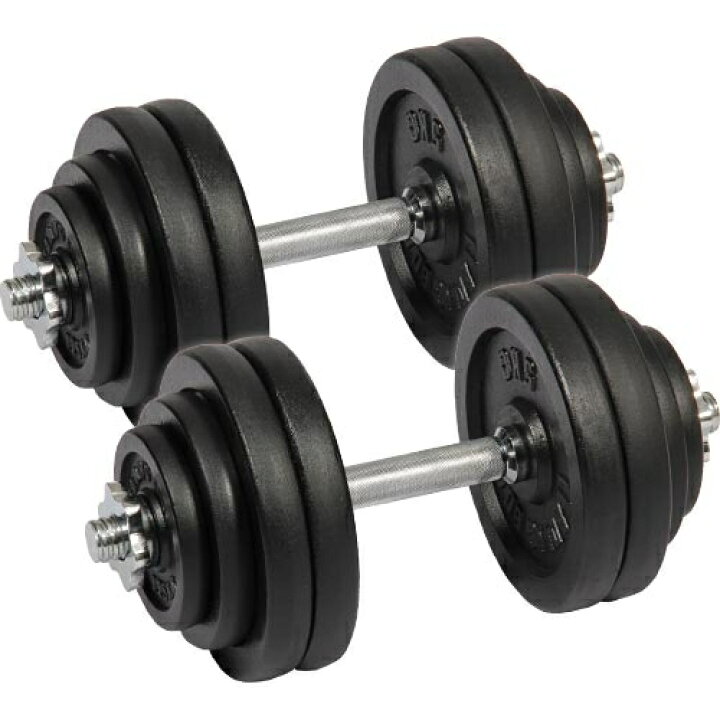 楽天市場】アイアンダンベル 片手30kg×2個 LE-IDB30 計60kgセット 