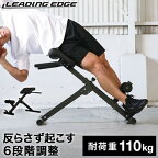 LEADING EDGE リーディングエッジ トレーニングベンチ バックエクステンションベンチ 折りたたみ 背筋トレーニング用 ブラック LE-HRC BK