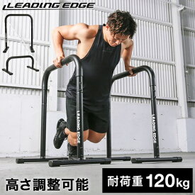 リーディングエッジ LEADING EDGE 腕立て伏せ プッシュアップバー 2WAY ディップスタンド ブラック LE-DS800 BK