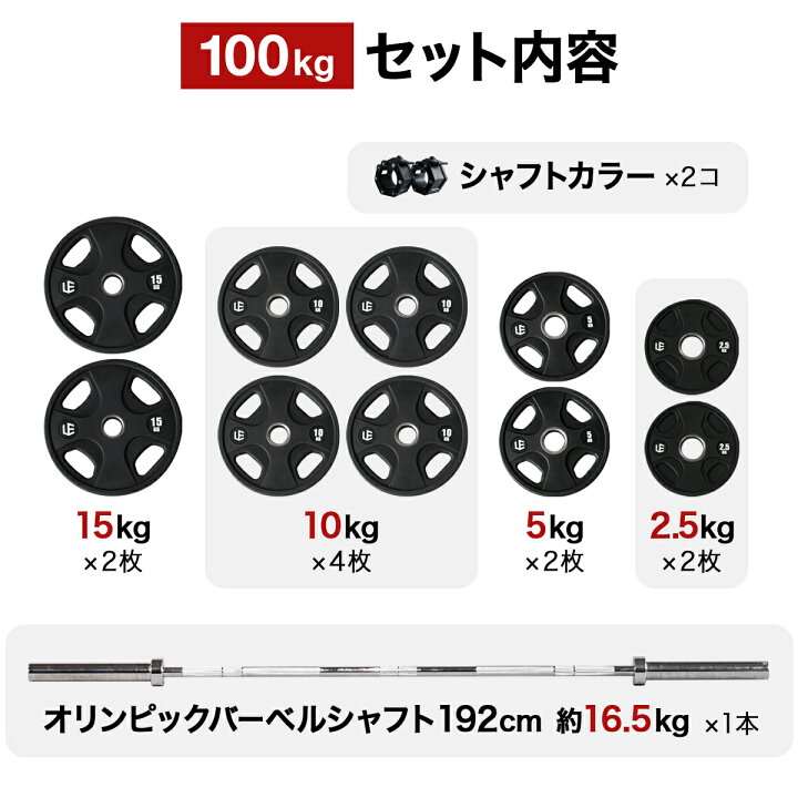 楽天市場】オリンピックバーベルセット バーベルプレート ＆ バーベル 