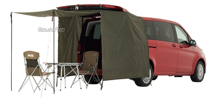 LOGOS　neos ミニバンリビング　 タープシェード本体 付属品あり 楽天市場】ロゴス タープ カーサイドタープ ミニバンリビング