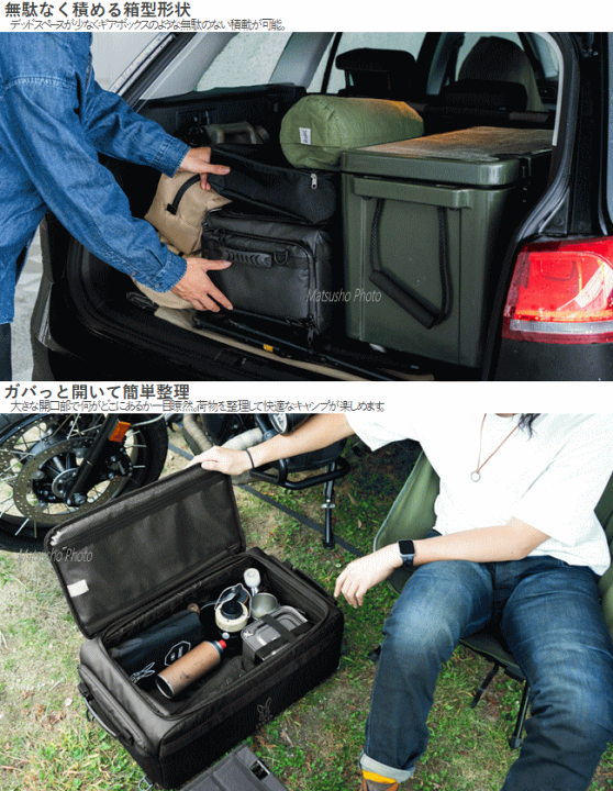 楽天市場】アウトドア キャンプ バッグ 40Lサイズ 箱型バッグ ボックス 