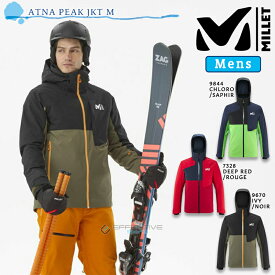 MILLET(ミレー) スキーウェア メンズ MIV9896 ATNA PEAK JKT MENS アトナ ピーク ジャケット 中綿入り フルシームリング ストレッチ あったか