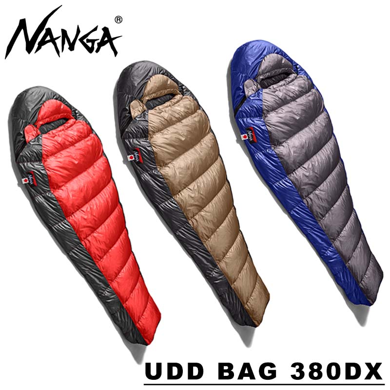 NANGA｜ナンガ｜UDD BAG 380DX｜寝袋 シュラフ スリーピングバッグ アウトドア 3シーズン キャンプ 登山 コンパクト 
