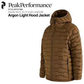 PeakPerformance ピークパフォーマンス G77868 メンズ アウトドアウェア ダウンジャケット アルゴンライト ミドルレイヤー スキー スノーボード 登山 [ Argon Light Hood Jacket ]