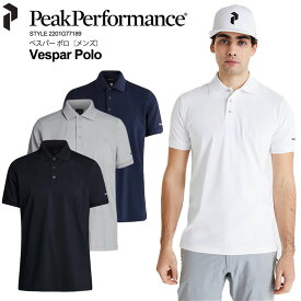 PeakPerformance ピークパフォーマンス 2201G77189 メンズ ゴルフウェア ゴルフシャツ 半袖 ポロシャツ ゴルフ男子 Vespar Polo（べスパー ポロ）