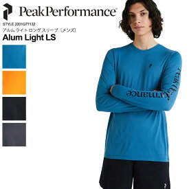 PeakPerformance ピークパフォーマンス G77132 メンズ アウトドアウエア アウトドアシャツ Tシャツ 長袖 登山 トレッキング ハイキング ランニング 吸汗速乾 背面メッシュ [Alum Light LS]