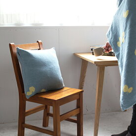 【正規取扱店】KLIPPAN クリッパン コットンクッションカバー CHOUCHO(ブルーイエロー) KP892310【オーガニックコットン シュニールコットン ギフト クッションカバー 皆川明 ミナ・ペルホネン チョウチョ SNS掲載0308】