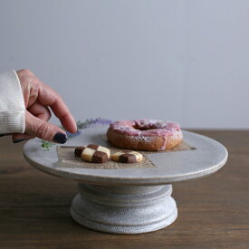 【MISHIM POTTERY CREATION】fractal cakestand (size:M hibi) iess【ミシンポタリー 兵山窯 かいらぎ 美濃焼 アンティーク調 ケーキスタンド ケーキ 飾る パーティ 日本製 ギフト】
