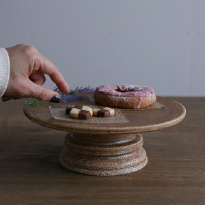 yubNtCf[N[|zzzyMISHIM POTTERY CREATIONzfractal cakestand (size:M sabi)@iessy~V|^[ Rq 炬 Z AeB[N P[LX^h P[L  p[eB 