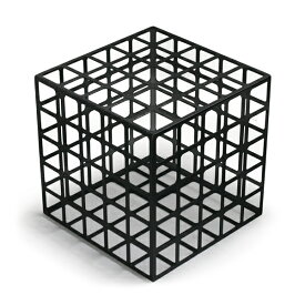杉山製作所 Grid Box L(Black)(cc-bk)【グリッドボックス アイアン ブラック オブジェ Fe 柴田文江】