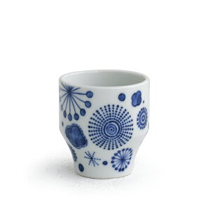 上出長右衛門窯 Jaime Hayon(ハイメ・アジョン)×KUTANI CHOEMON ぐい呑 花尽くし 【上出長右衛門窯 九谷焼 ぐいのみ 磁器 和食器 ギフト】