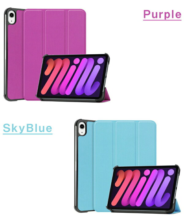 レッドブラックタブレットケース21 Ipadミニ6ケースカバー8 3インチ鉛筆ホルダー付き ストラップスタンド付き