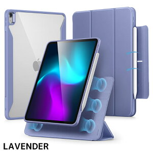 【2024 iPad Pro11インチ】ESR iPad Pro11 ケース ipad Pro11インチ ケース カバー 2024モデル マグネット吸着 軽量 傷防止 ソフトTPU バックカバー 縦向き スタンド ケース クリア ケース ipad ケース アイ