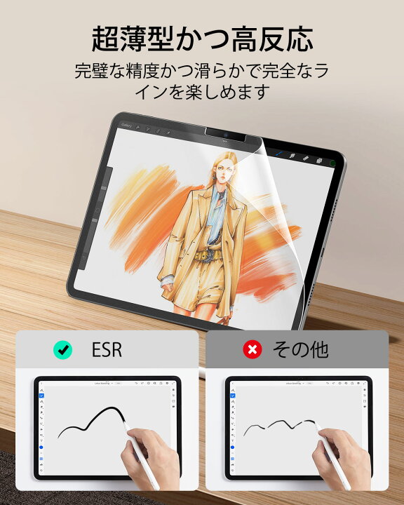 楽天市場】【2枚セット】ESR ペーパーライクフィルム 2024 iPad Pro11 